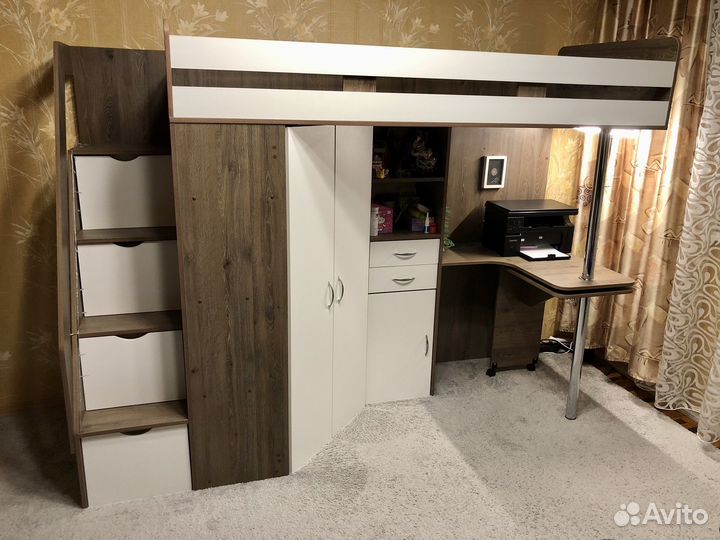 Детская кровать чердак Фанки Соло-1