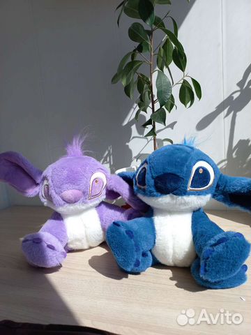 Стич синий и сиреневый