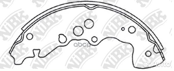Колодки тормозные барабанные задние NiBK FN9968