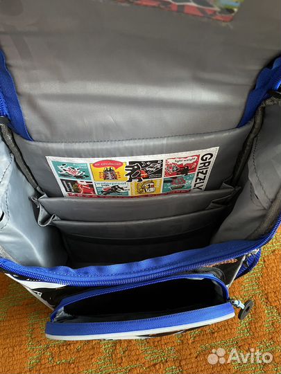 Рюкзак школьный Grizzly для мальчика новый