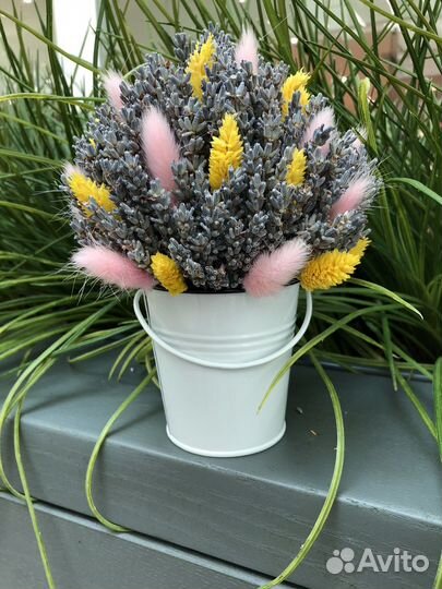 Ведерки с лавандой