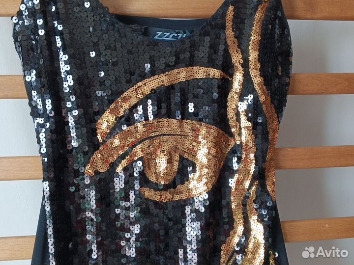 Платье стиль Sciaparelli пайетки S