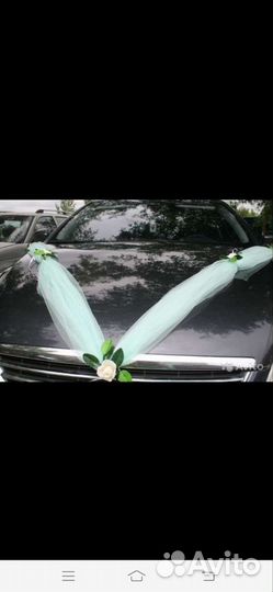 Свадебные украшения на машину