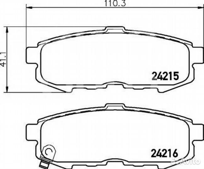 Колодки тормозные mazda MPV LW3W lwew lwfw задние