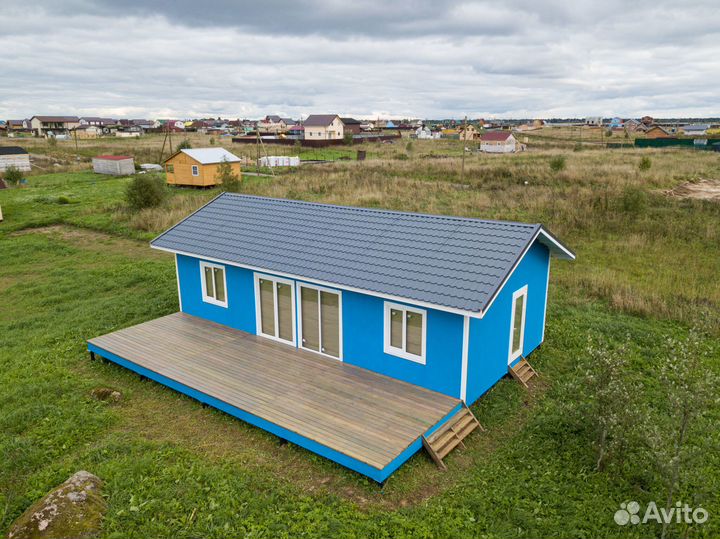 Каркасный дом 72м