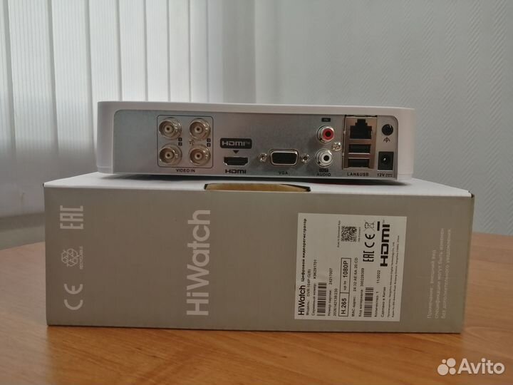 Видеорегистратор AHD HiWatch DVR-104P-G(B)