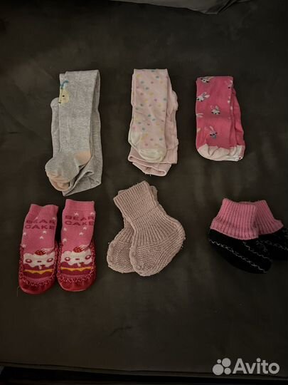 Детские носочки, колготки и шапочки