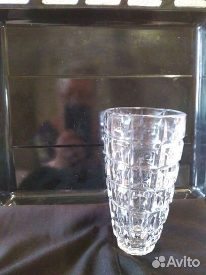 Ваза для цветов хрустальная