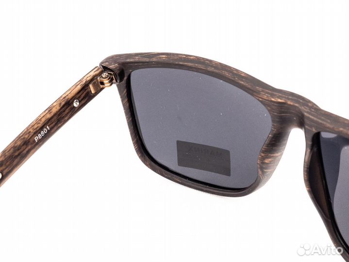 Очки поляризационные с оправой под темную древесин