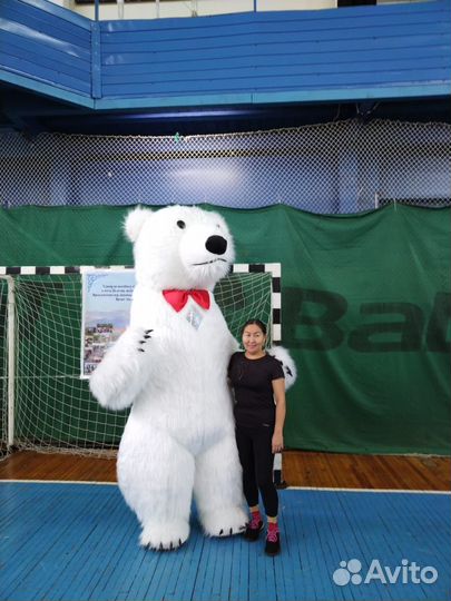 Ростовая кукла Белый мишка от 3000 за услугу