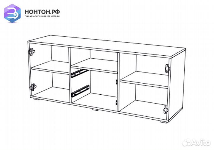 Тв-тумба Асти №6 дуб сонома / венге