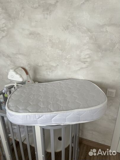 Матрас в кроватку овальный 84X59х11