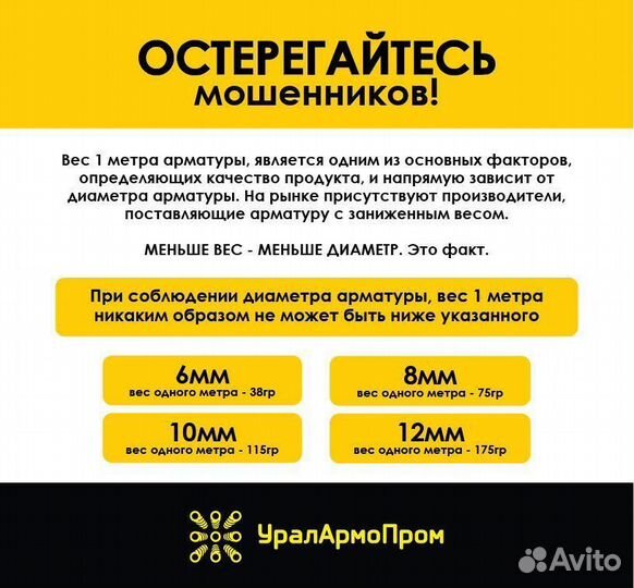 Пластиковая композитная арматура 10мм