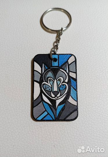 Деревянные брелки, роспись акриловыми красками