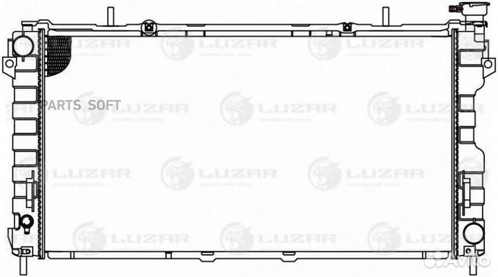 Радиатор охлаждения двигателя Dodge Caravan (00)