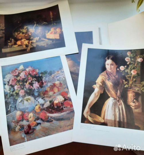 Репродукции картин русских художников/набор 16 шт