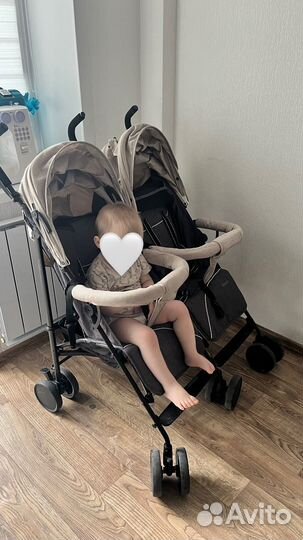 Коляска трость для двойни