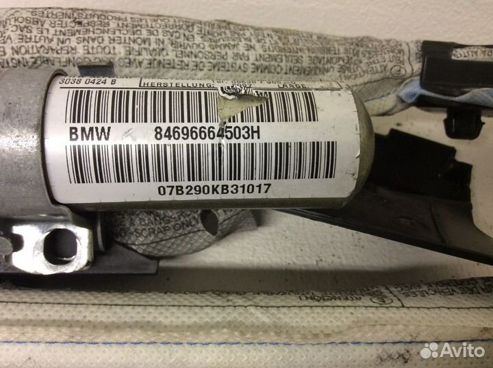 Головная подушка безопасности шторка левая BMW E90