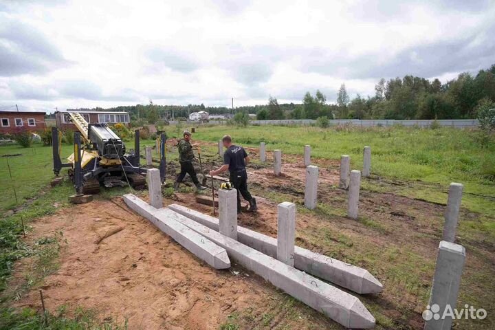 Сваи жб с установкой и монтажом