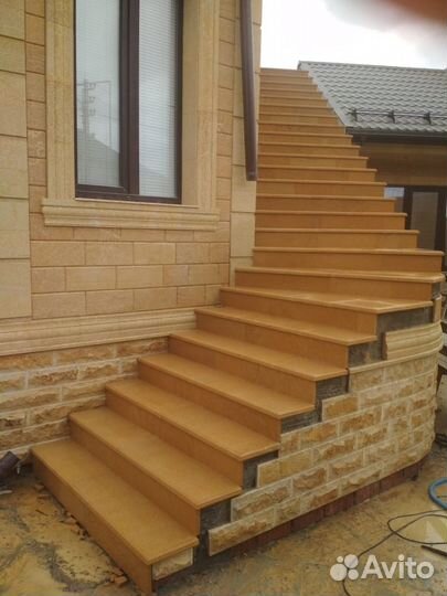 Балясины перила ступеньки из камня