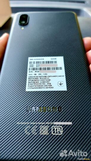 Смартфон Samsung Galaxy A02 32GB Black