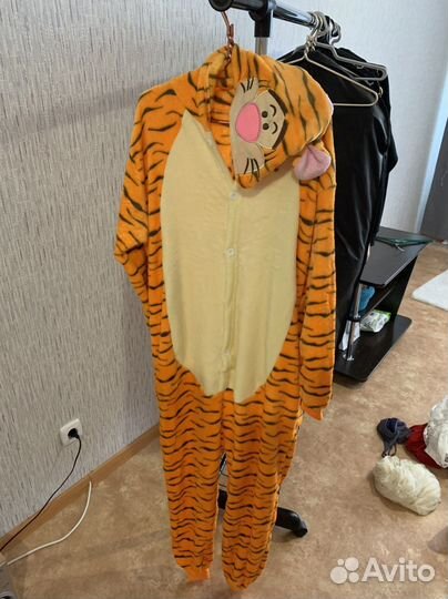 Комбинезон костюм тигры, пижама, домашняя одежда