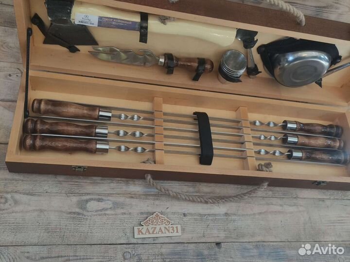 Подарочный набор для мужчины с шампурами