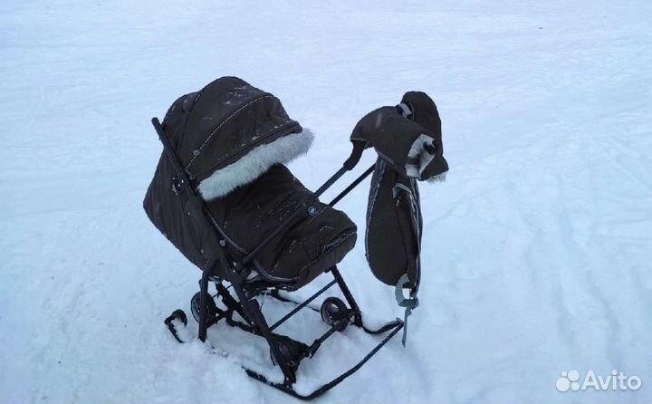 Детские санки коляска ника