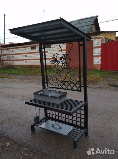 Мангал в стиле лофт