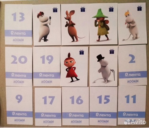 Муми-каленларь,наклейки,скрепыши 3,тикеры