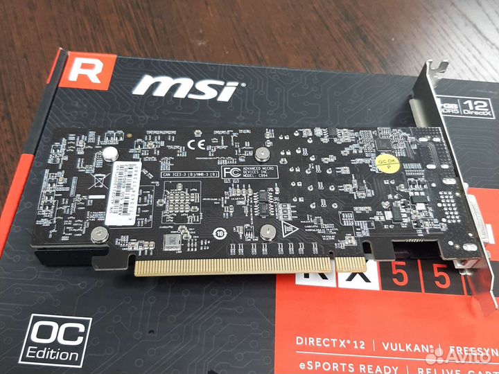 Видеокарта AMD RX 550 4 Gb