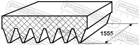 Ремень поликлиновой 6PK1555 88128-6L1555 88128