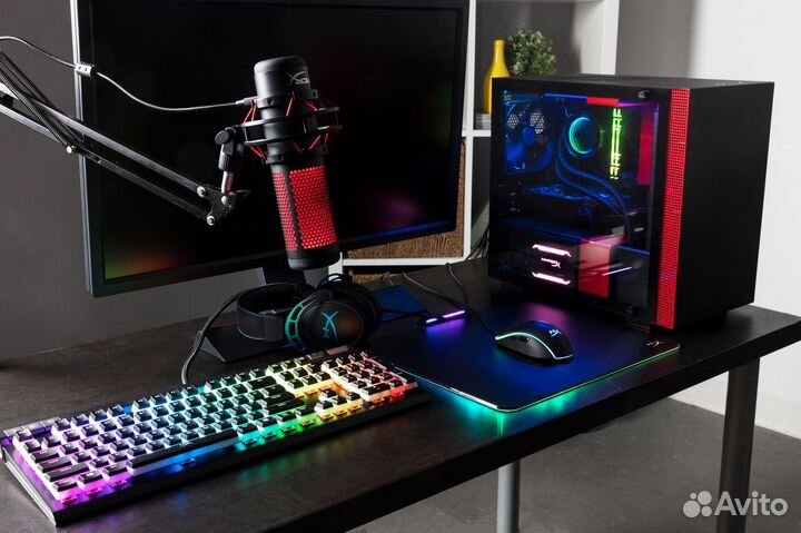 Hyperx Quadcast s (наушники и кронштейн)