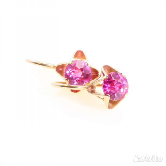 Золотые серьги 583 пробы
