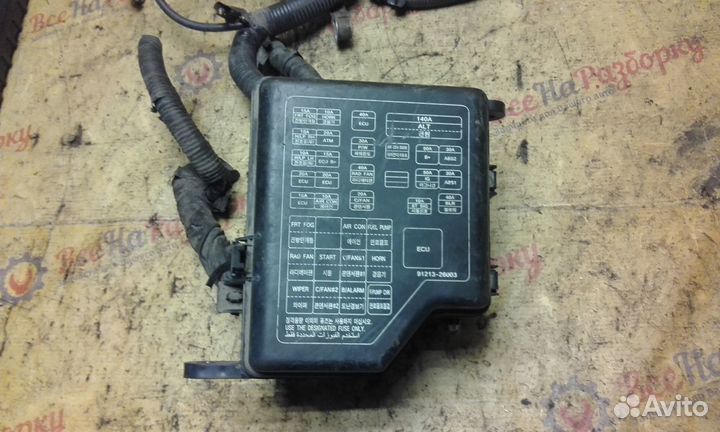 Блок предохранителей под капот Hyundai Santa Fe 1