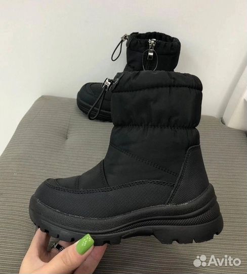 Дутики сапожки для мальчика зима 28