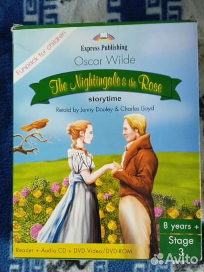 Книга для чтения на английском Соловей и роза