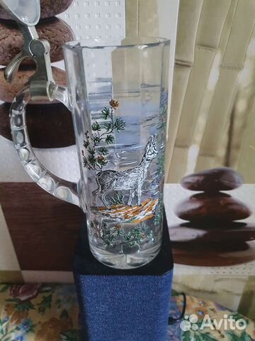 Пивная кружка с крышкой