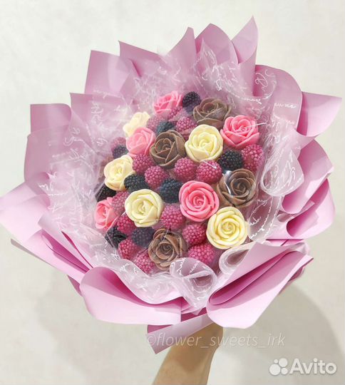 Букет из шоколада, розы, цветы, 1 сентября