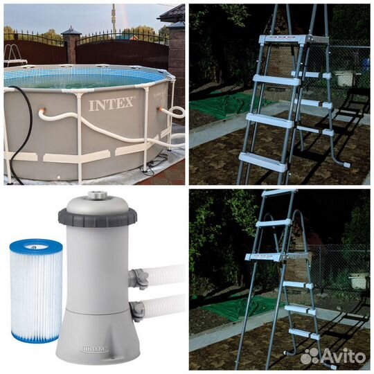 Каркасный бассейн 366 х 122см Полный комплект