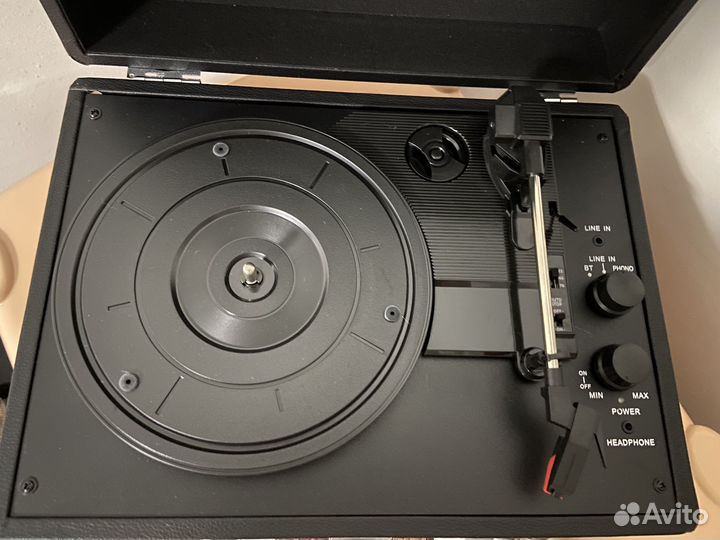 Виниловый проигрыватель Ritmix LP-120B black