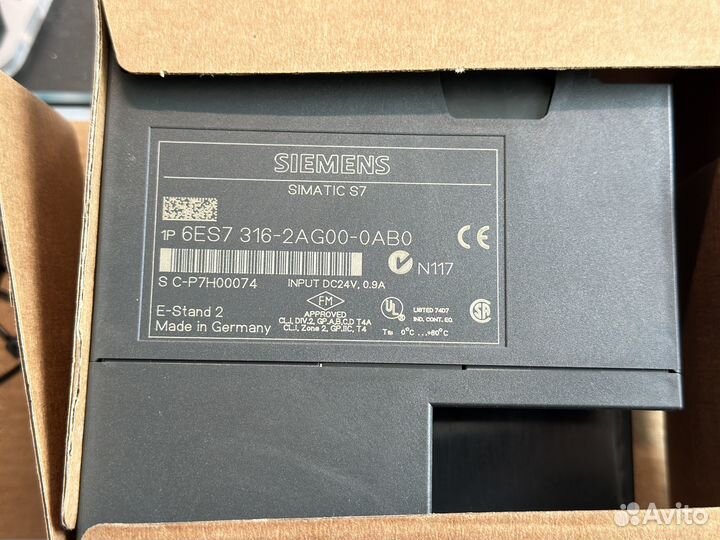 Проц. Siemens 6ES7316-2AG00-0AB0 оригинал