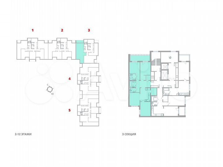 3-к. квартира, 88,5 м², 4/12 эт.