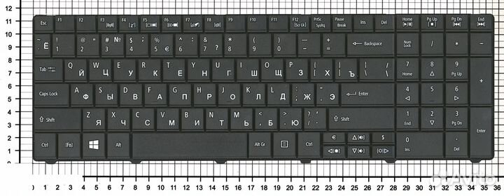 Клавиатура для Acer Aspire E1-521, E1-531