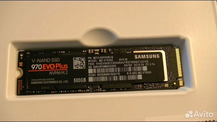 Ssd m2 nvme 500gb samsung 970 evo plus
