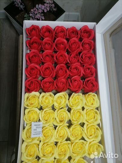 Мыльные розы остатки по 18р за 1 шт