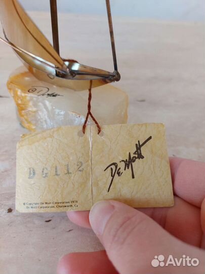 Скульптура Яхта Корабль Парусник Америка 1975