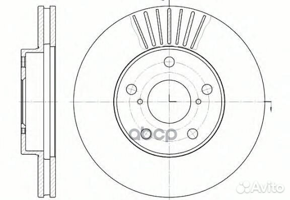 6640.10 диск тормозной передний Toyota RAV 4 a