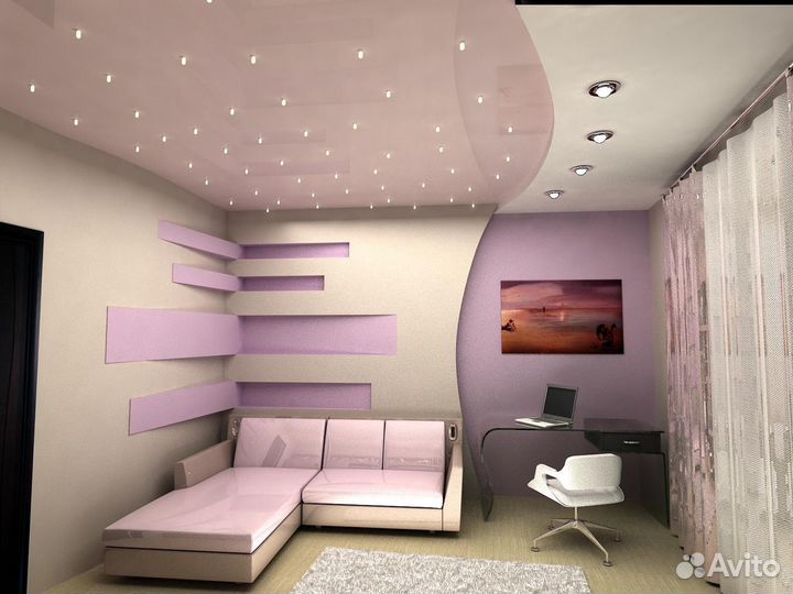 Натяжные потолки Рассрочка до 6-ти месяцев