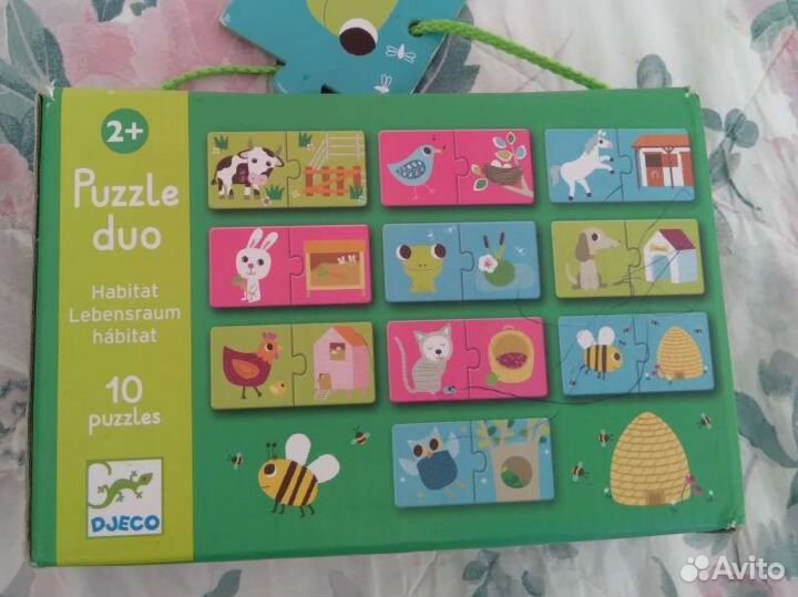 Игра пазлы для малышей от 2 лет